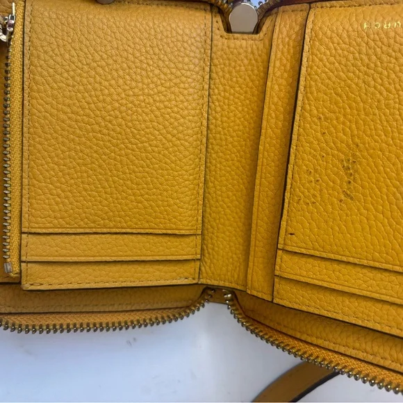 Tory Burch Mustard Yellow Shoulder Bag with crossbody strap and Wallet - Picture 13 of 16